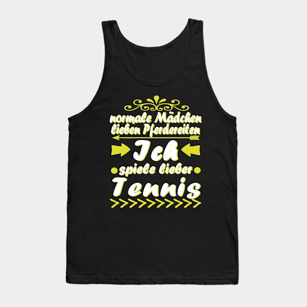 Tennis Tennisplatz Tennisschläger Mädchen Frauen Tank Top by FindYourFavouriteDesign